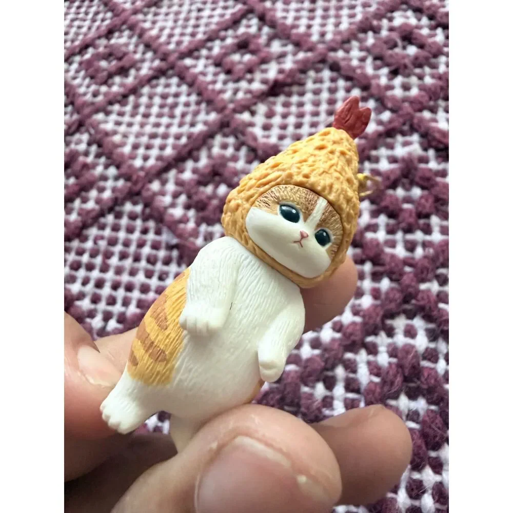 Mofusand Ebi Nyan Fried Shrimp Cat Figure Keychain Kitan Club Japan Kawaii